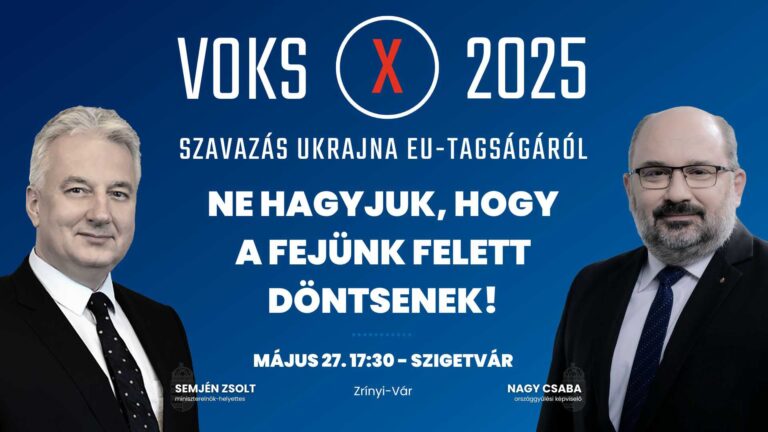 Hamarosan: VOKS 2025 lakossági fórum Szigetváron