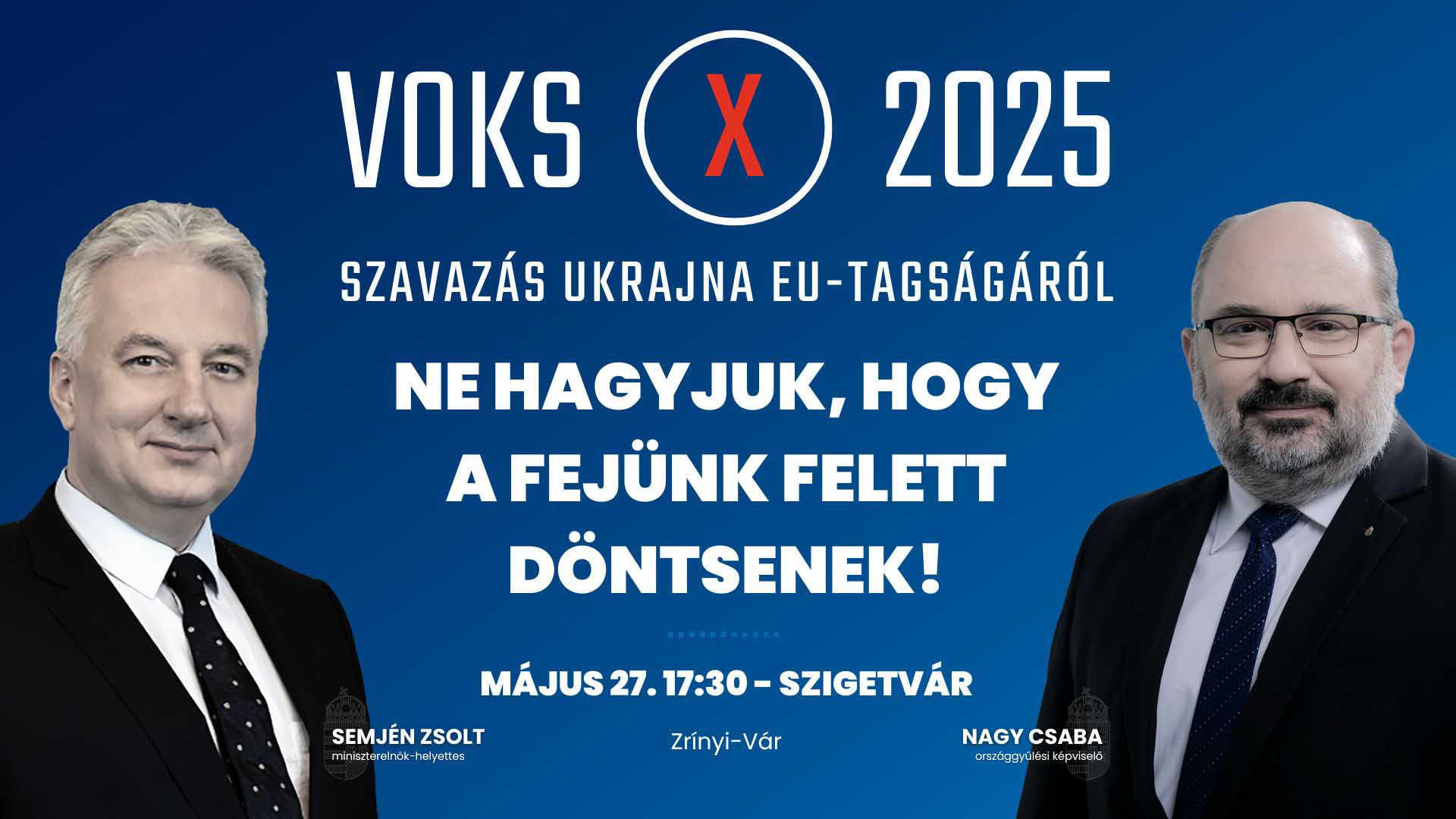 Hamarosan: VOKS 2025 lakossági fórum Szigetváron